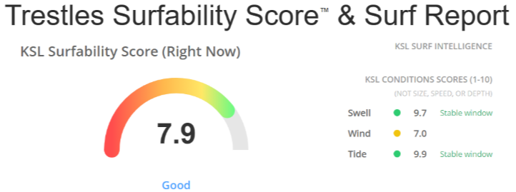 Trestles Surfability Score